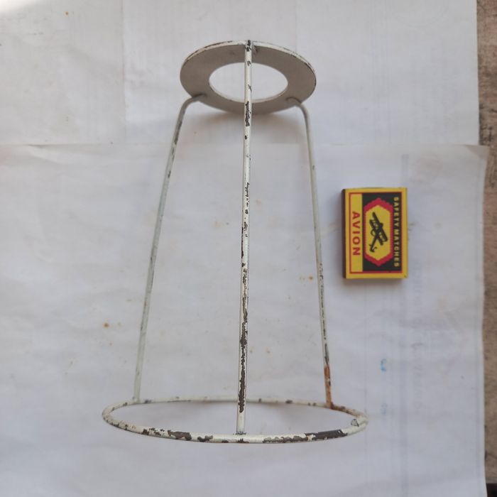 Антиквариат. Светильник настольный с абажуром