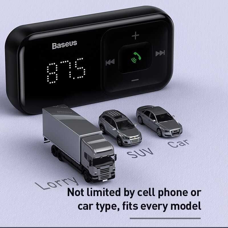 Черен петък!Baseus Wireless MP3Car Charger-MP3 плеър и зарядно за кола