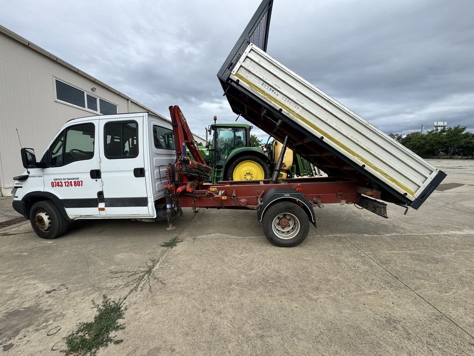 Servicii transport cu macara, panant,nisip, balastru, lemne