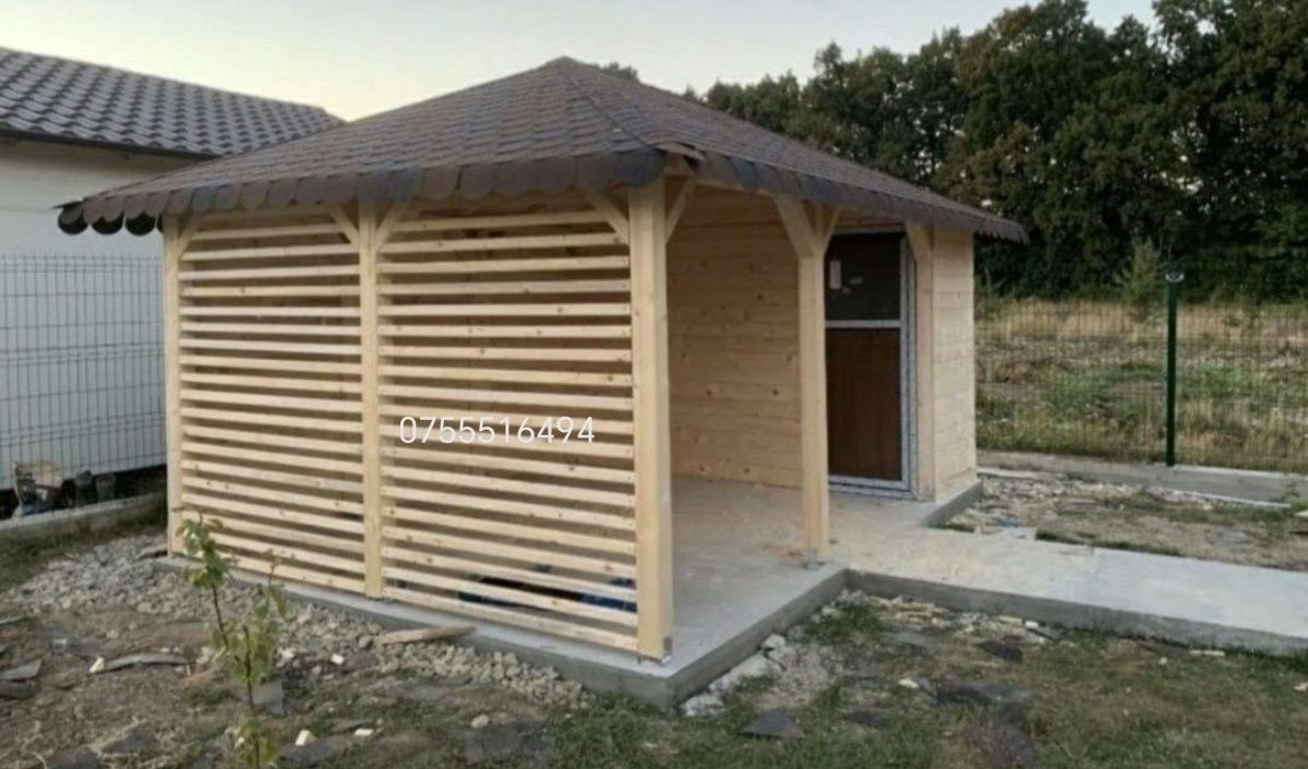 Vând foișor din lemn cabane din lemn case din lemn