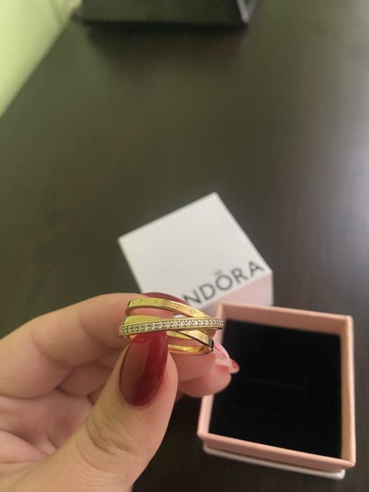Пръстен Pandora 14K златно покритие