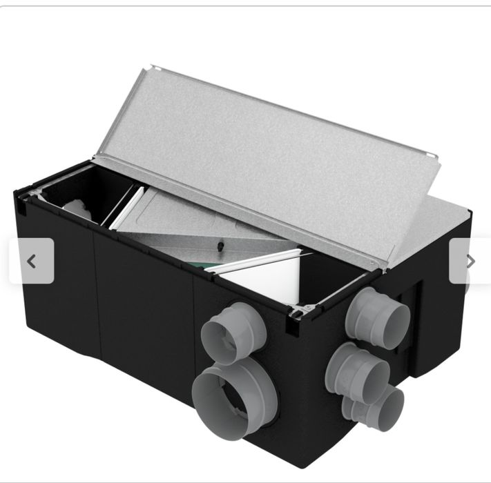 Sistem ventilație si recuperator căldură SAUTER 150mp dublu flux, nou