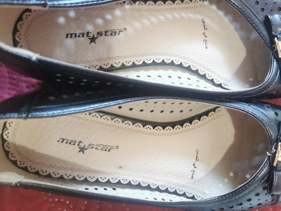 Обувки, естесвена кожа с токче