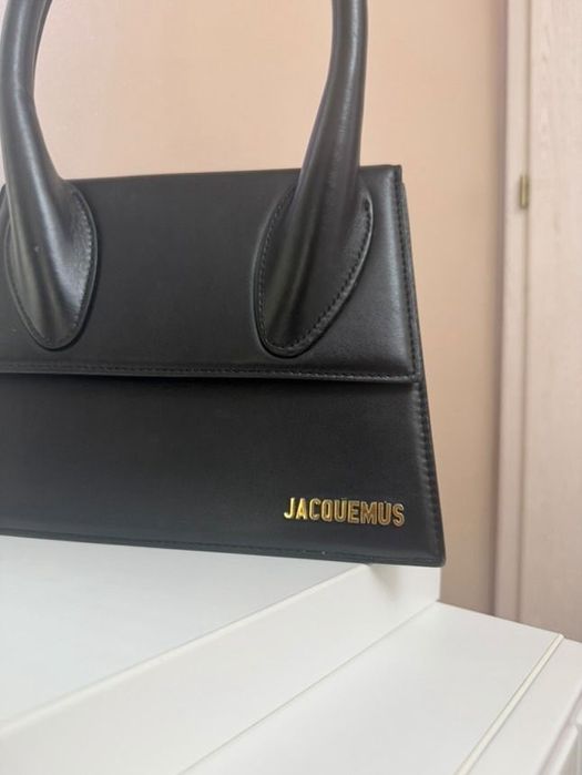 Geantă Jacquemus-Le Grand Chiquito tote bag, neagra