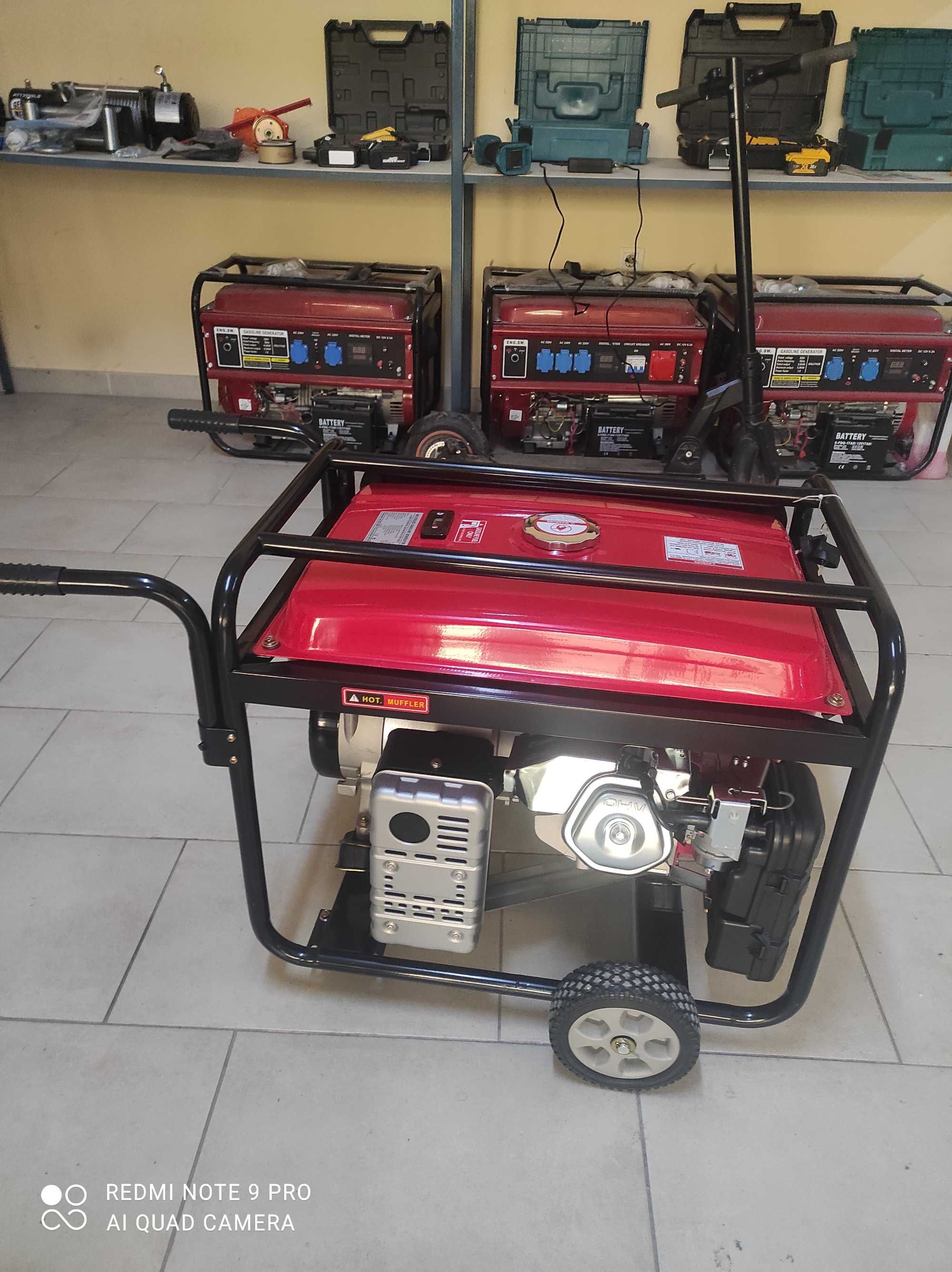 8 Kw  Бензинов генератор за ток с ATS Табло