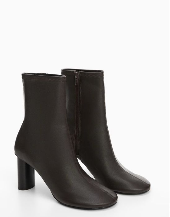 Боти Mango от естествена кожа