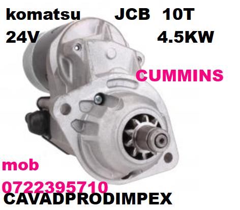 Electromotor Komatsu,JCB,Hyundai,Cummins-24v