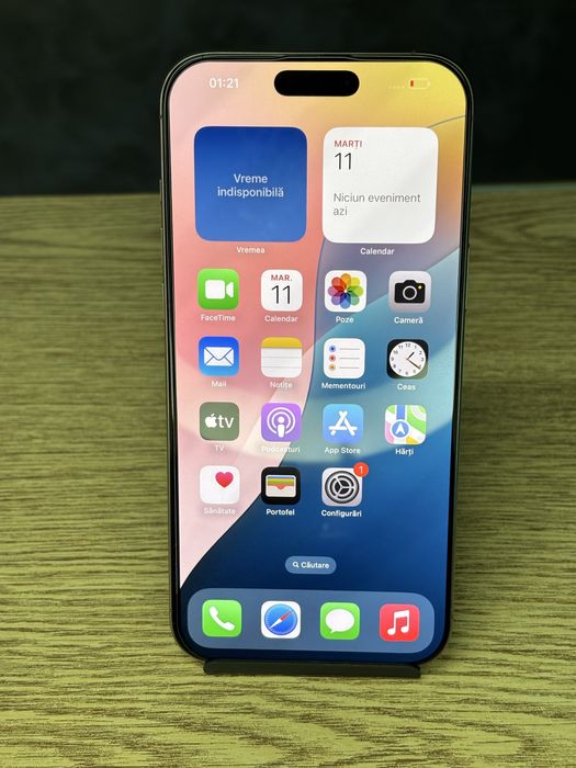 iPhone 16 Pro Max, memorie internă 256GB, sănătate baterie 98%
