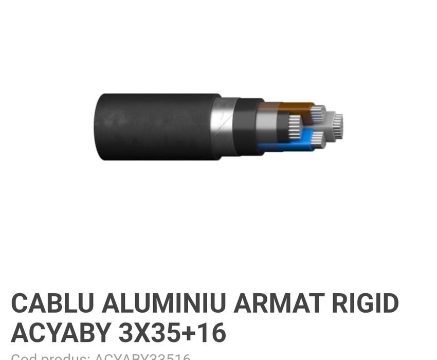 Cablu ACYABY 3×35+16     10 lei ml