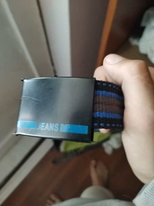 Curea normala albastra