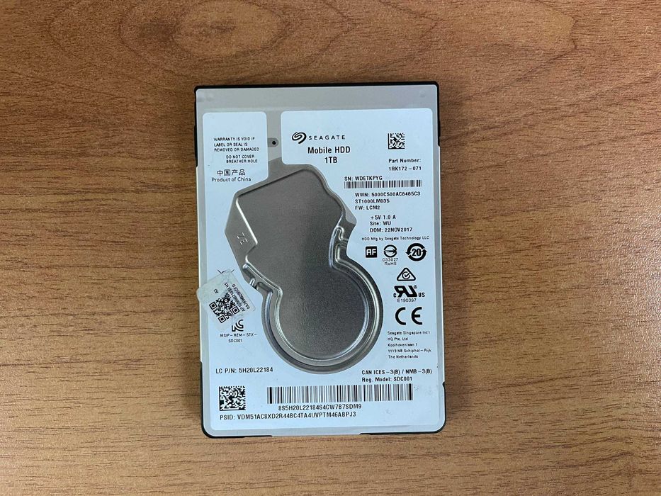 Продам жесткий диск Seagate на 1Tb 2,5".