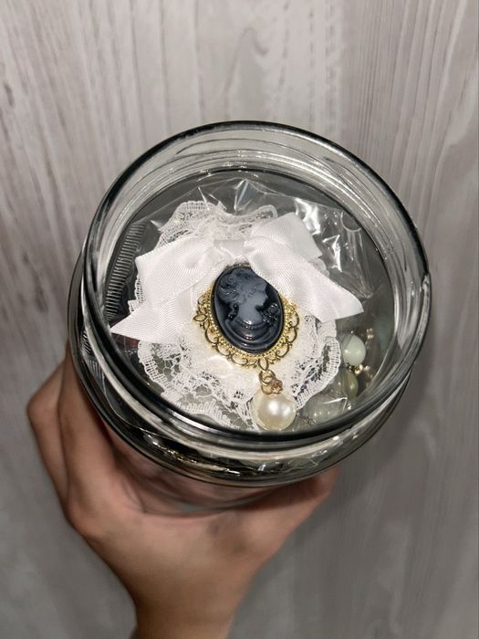 Буркан с cameo, vintage, goth бижута