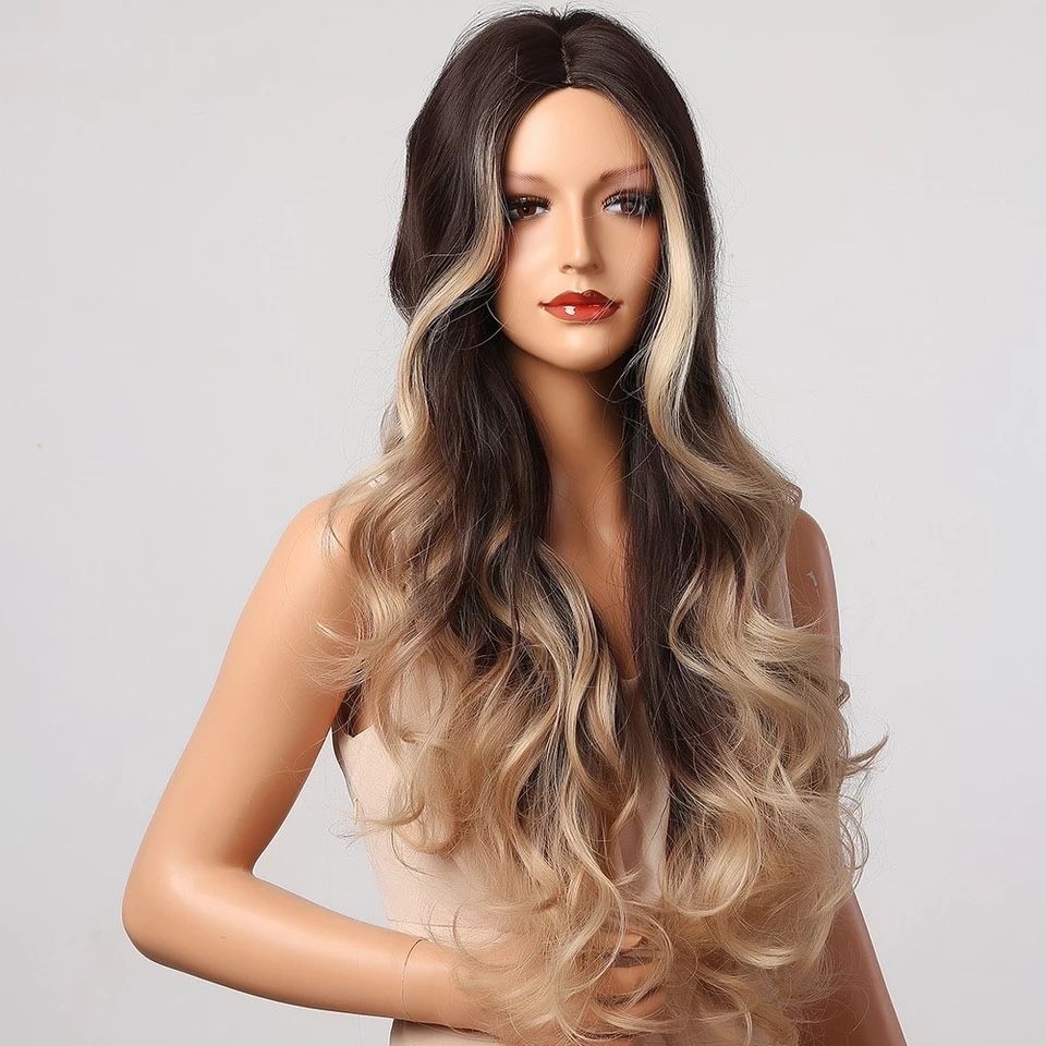 Peruca R186 Bruneta Satena Suvite Blonde blonda Ombre creata bucle