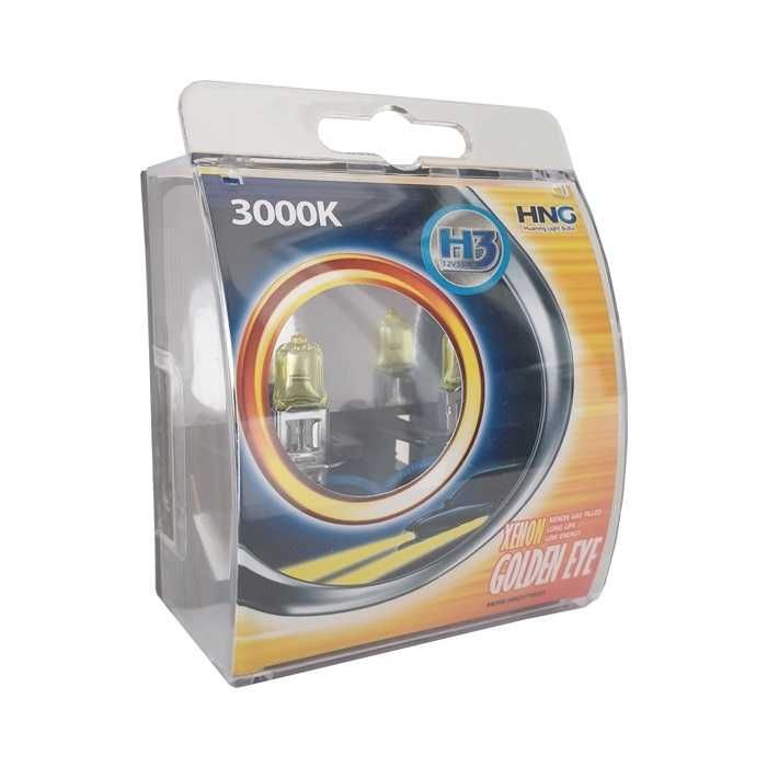 Халогенни крушки HNG Н7/H3/H8/H4/H1/HB3/HB4 55W тип Golden eye жълти