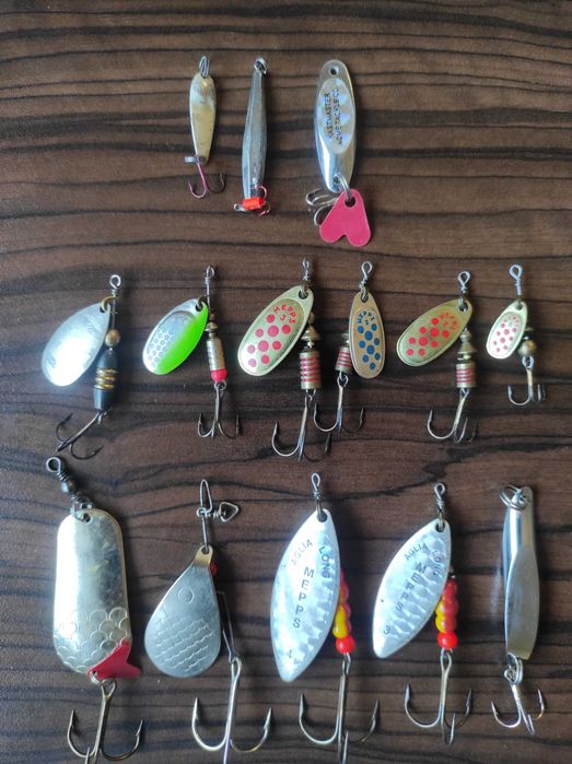 Воблери-Rapala,Storm,lucky craft,Strike Pro,блесни Mepps и др.