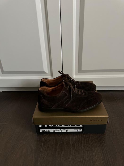 Pantofi din piele naturala intoarsa , Massimo Dutti , numarul 41