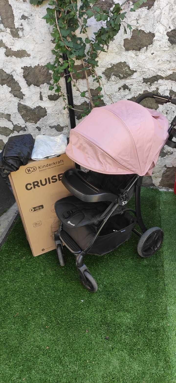 Детска спортна количка Kinderkraft Cruiser, от раждането - Розова