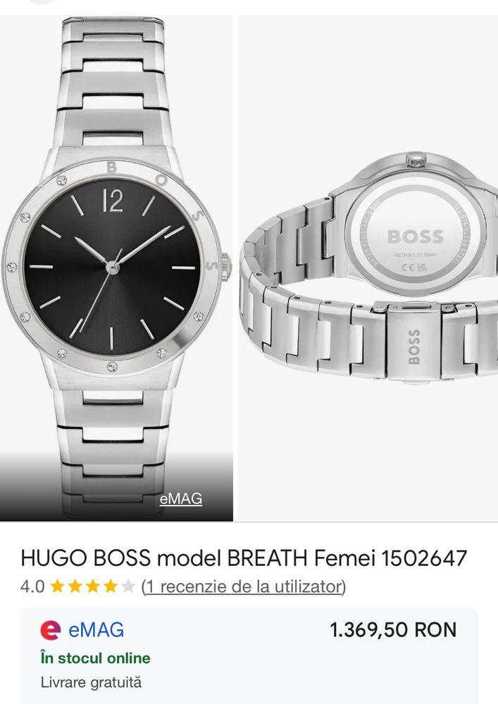 Ceas nou original Hugo Boss premium full box