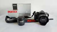 Pentax k-x , объектив 18-55 kit и объектив  pentax 50mm 1.4