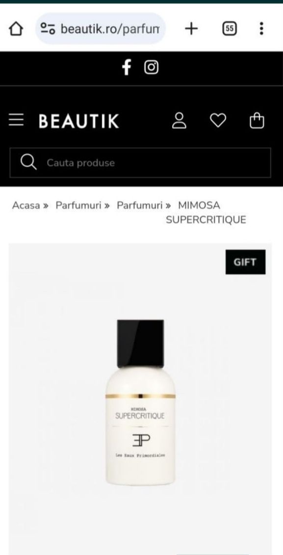 Magnolia Supercritique si Mimosa Supercritique Apa de parfum
