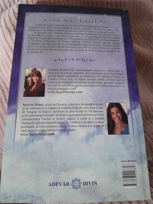 RARA,Vise cu ingeri,vindecare,calauzire din visele voast Doreen Virtue