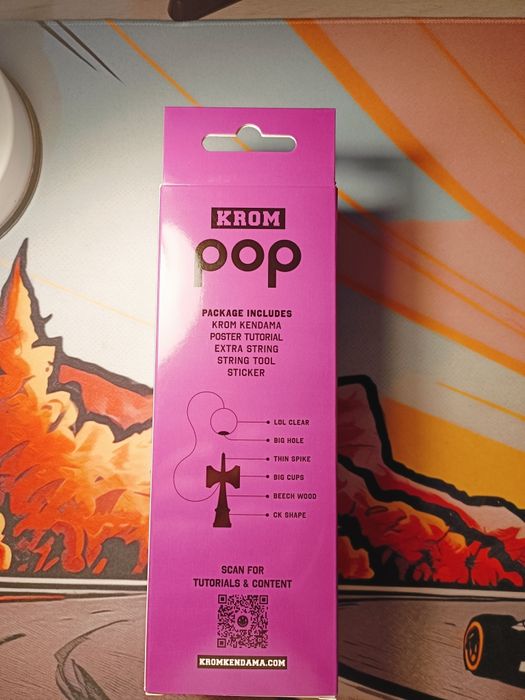 Kendama krom pop mov sticky