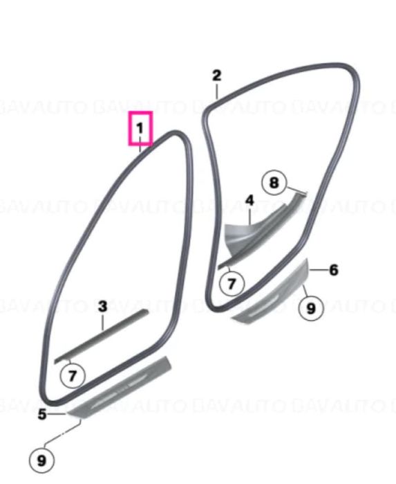 Cheder garnitura usa fata spate stanga dreapta BMW F10 F11