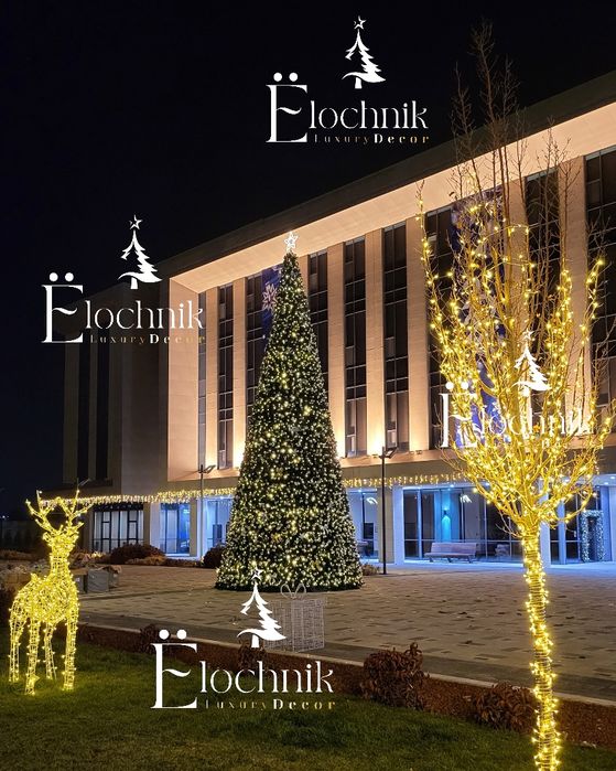Новогодняя елка и оформления от производителя