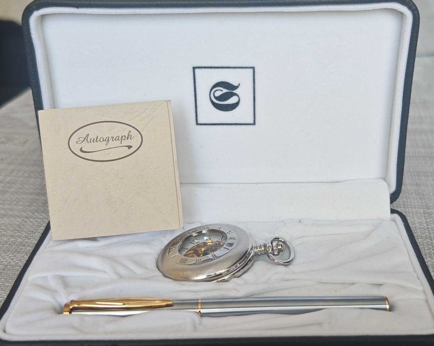 Колекционерски комплект,, Autograph "Механичен часовник и химикал Нов