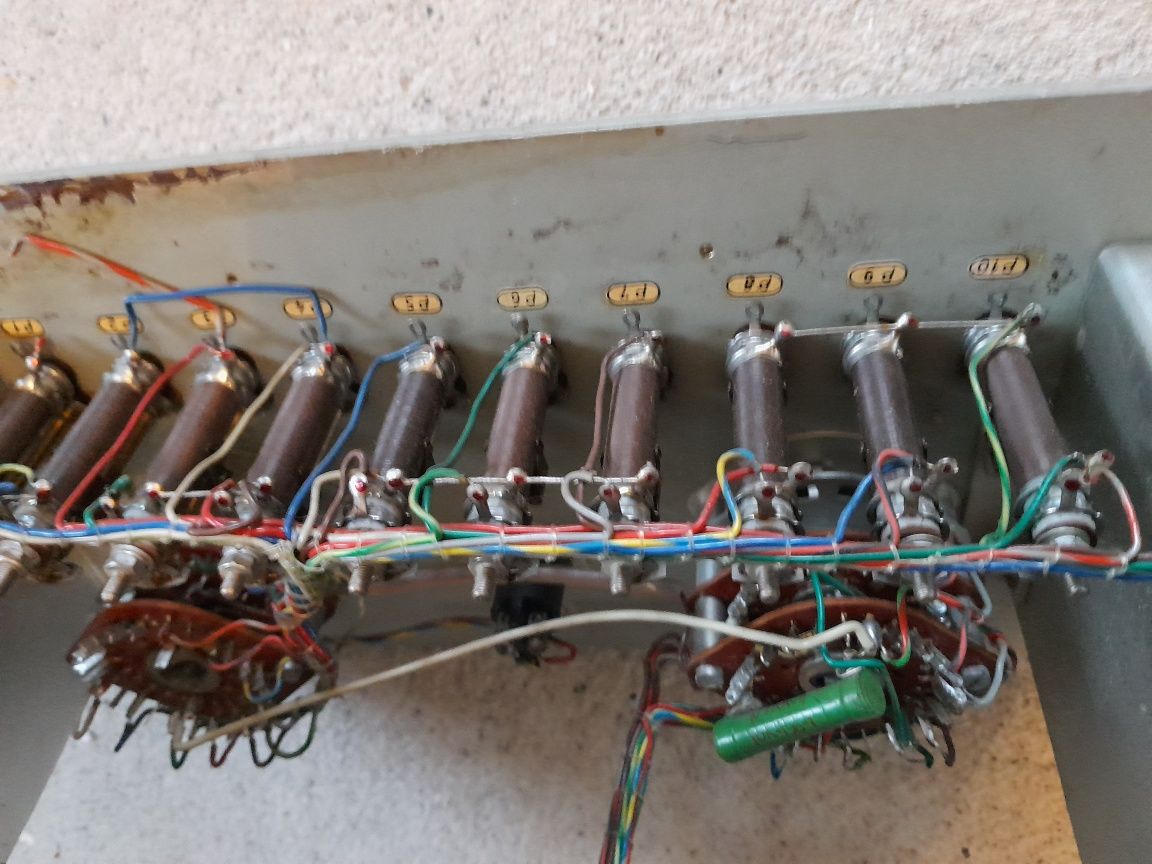 Modul voltmetru panou vintage, comutator, reostat