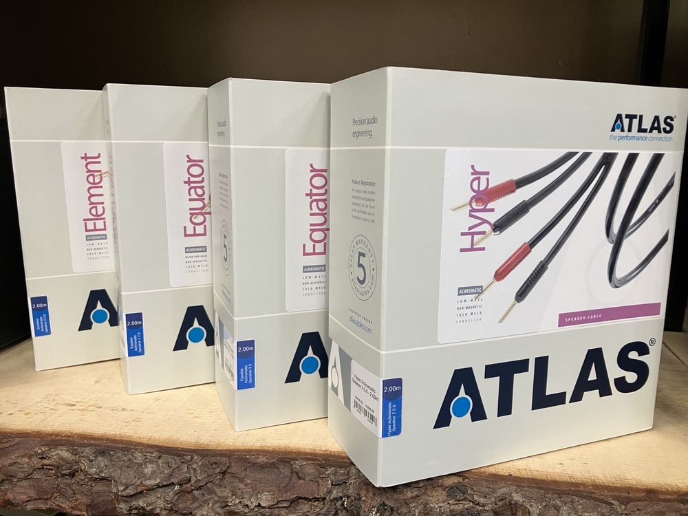 НОВ! Oригинален кабел ATLAS Hyper Ultra L RCA Grun Made in UK