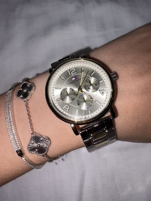 Ceas de mana Tommy Hilfinger argint argintiu silver gri nou new