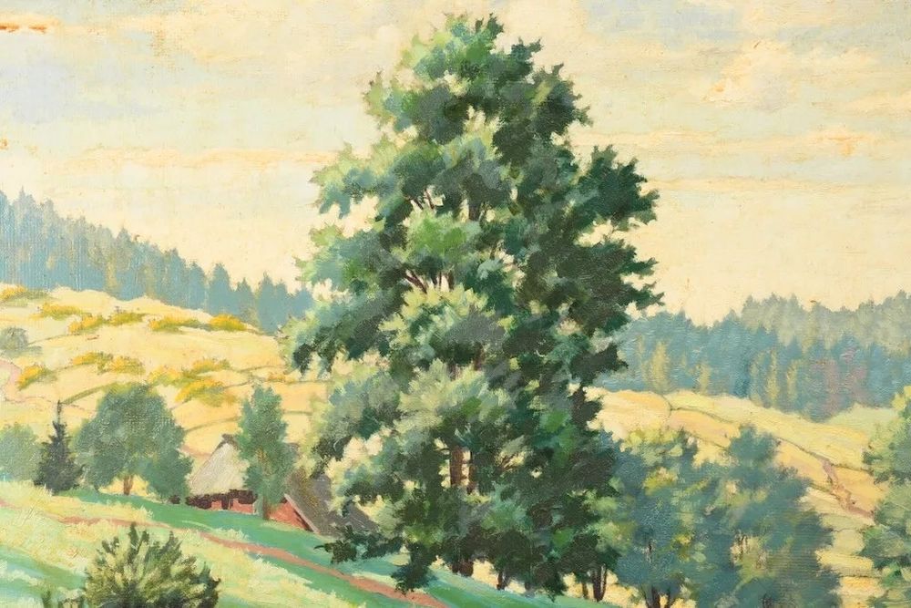 Tablou / pictura, tehnica ulei 1960