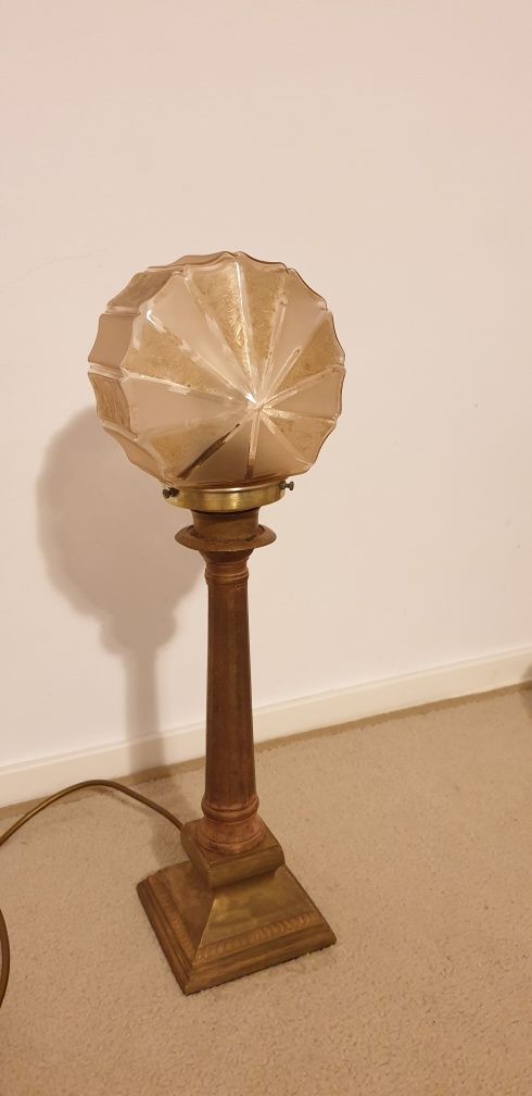 Lampa veioza vintage veche colectie Art Deco Franta 1930