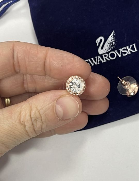 Cercei swarovski rose gold