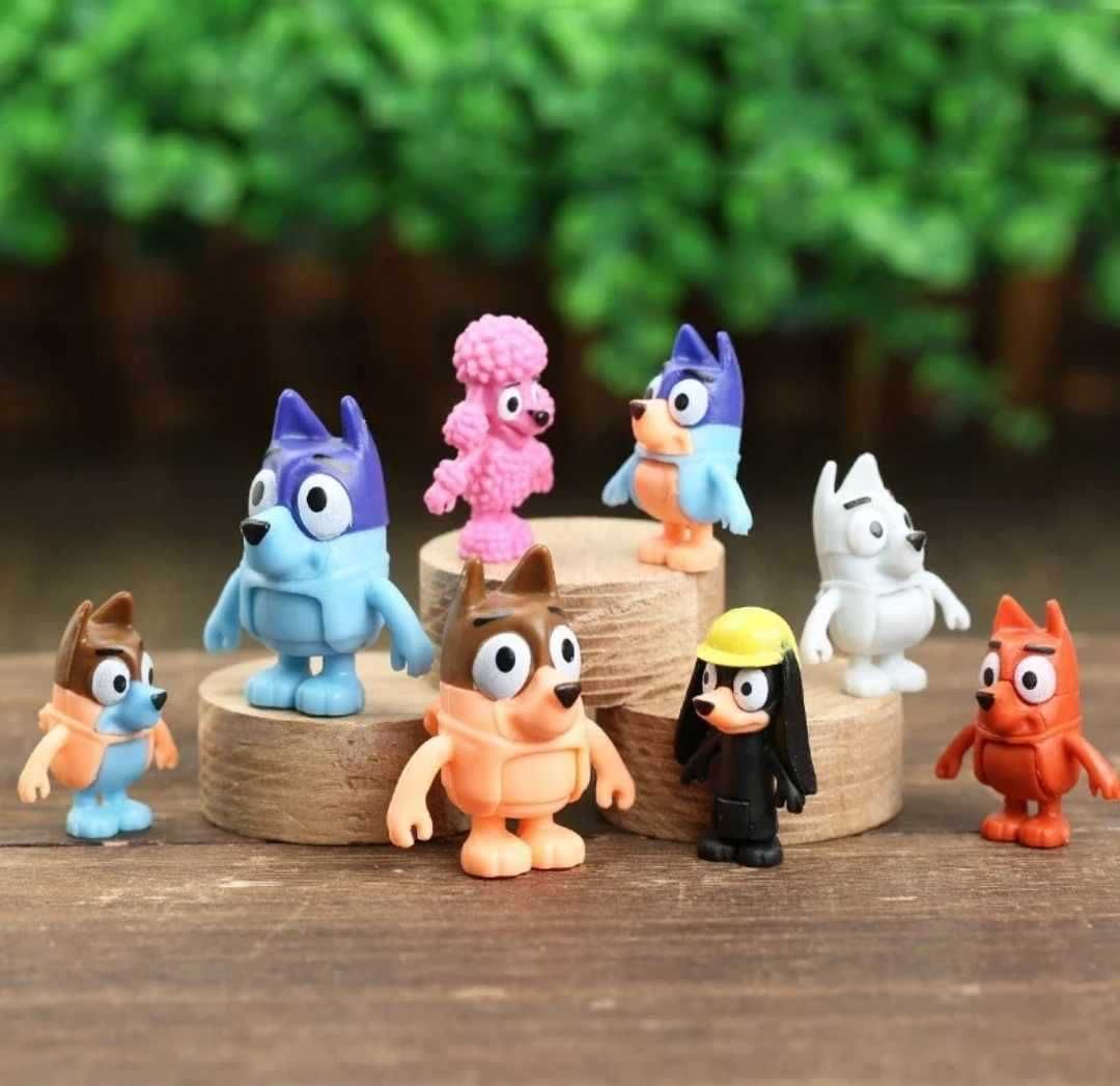 Set nou jucarii figurine Bluey, Bingo si prietenii lor