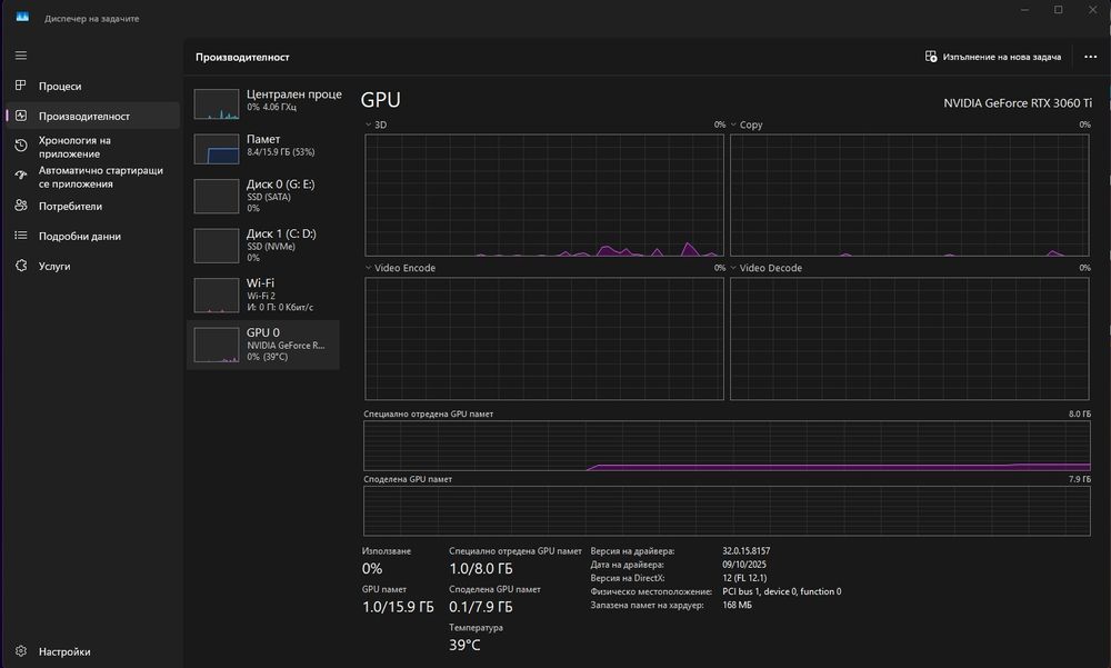 PC rtx3060ti / i5 12400f