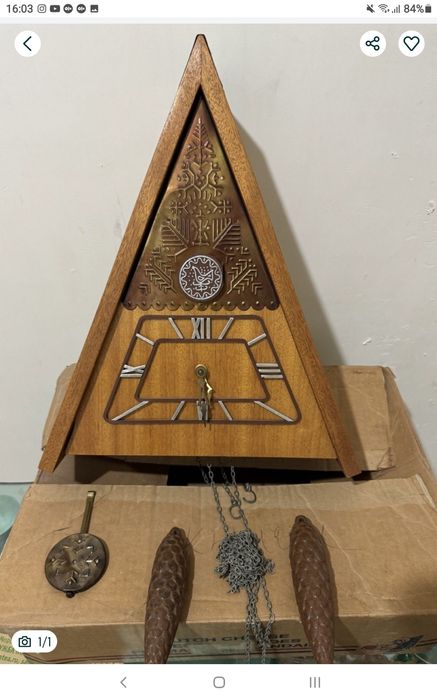 Антиквар часы с кукушкое Новый в коробке