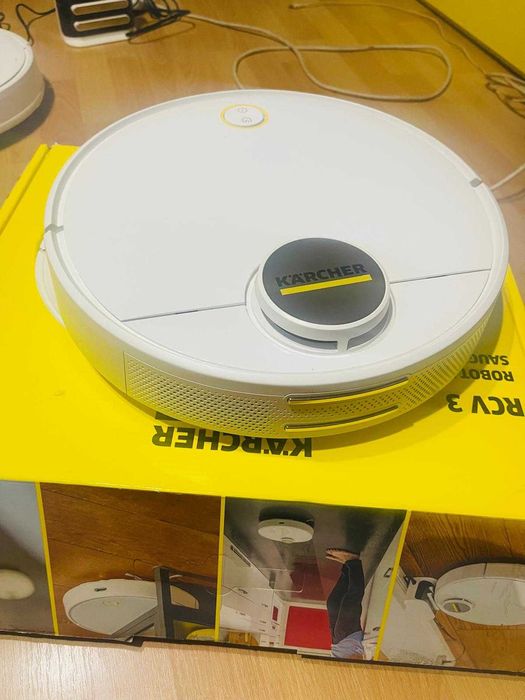 Robot aspirator Kärcher RCV 3 cu funcție de mop, laser LiDAR - defect