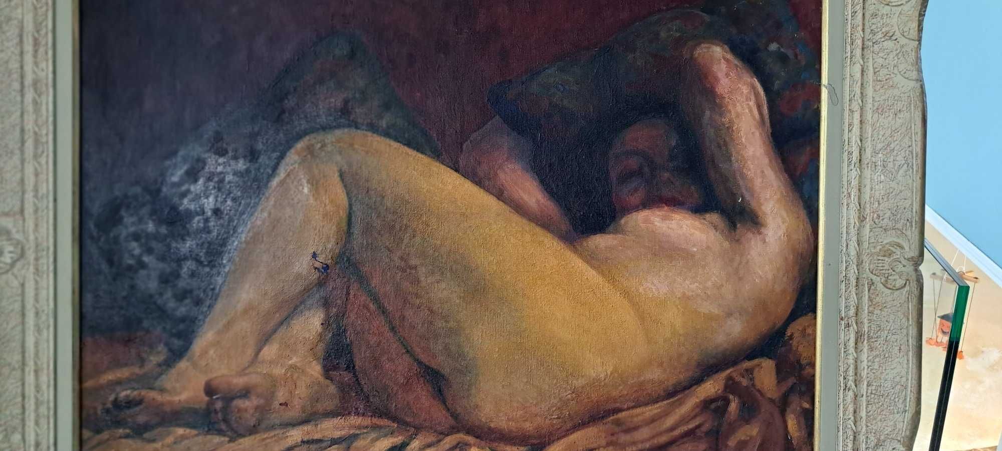 Edmond Bailleau - Nud, ulei pe panza, Franta