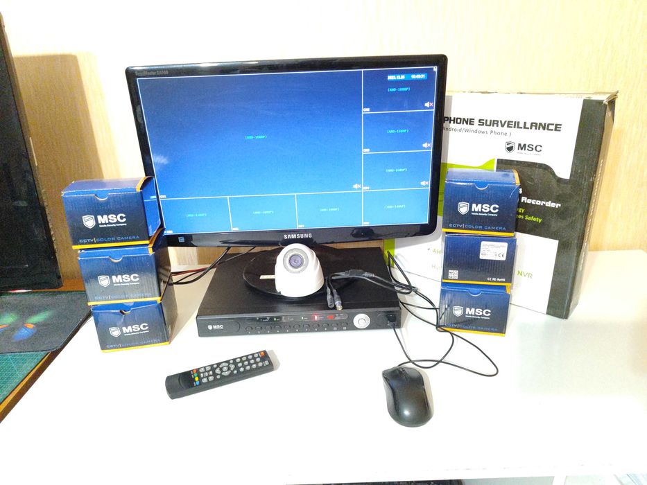 Видеонаблюдение MSC Комплект Видеорегистратор Камеры. Срочно продам