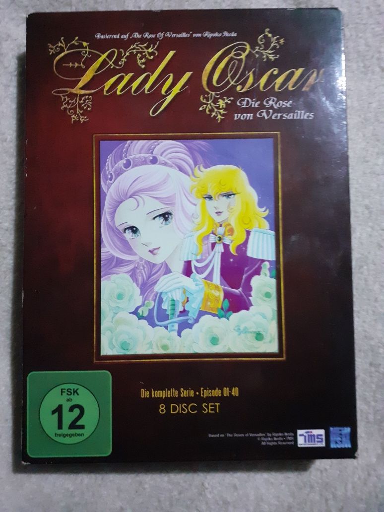 Manga,anime 8 DVD/Lady Oscar,Rose de Versailles în lb.germană