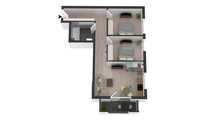 Ocazie! Apartament modern semifinisat, cu 3 camere, 60 mp, etaj interm