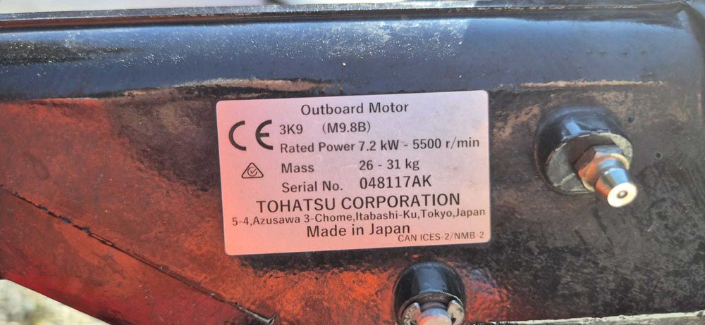 Vand motor barca Tohatsu 9.8cp 2 timpi si barca Kolibri KM300D