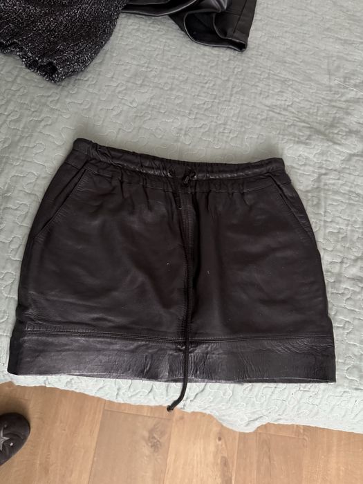 Юбка из натуральной кожи, размер S