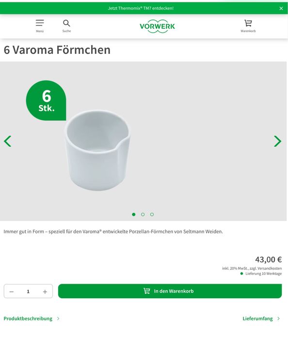 Forme prajituri Thermomix Vorwerk