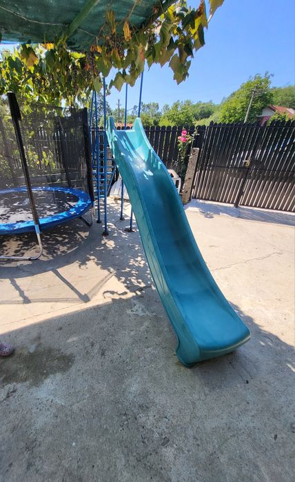 Topogan(imens) 300cm cu scara si suport metalic