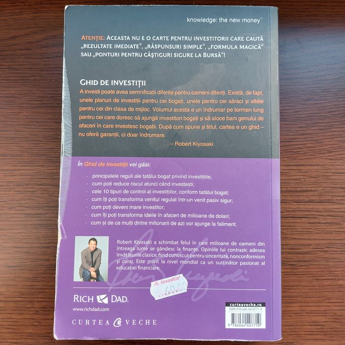 Carte: Robert Kiyosaki - Ghid de investitii