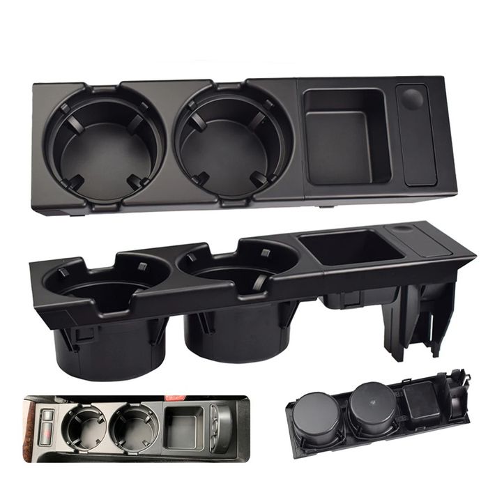 Suport pahare + monede, pentru BMW Seria 3 e46 51168217953 - Negru