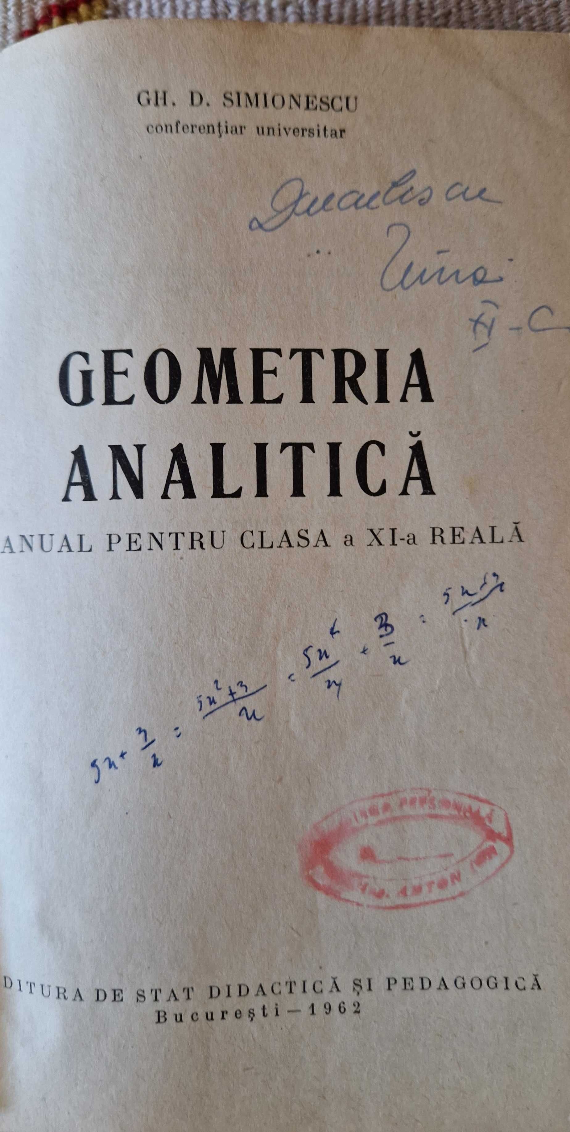 Carti de matematica , anii 60'